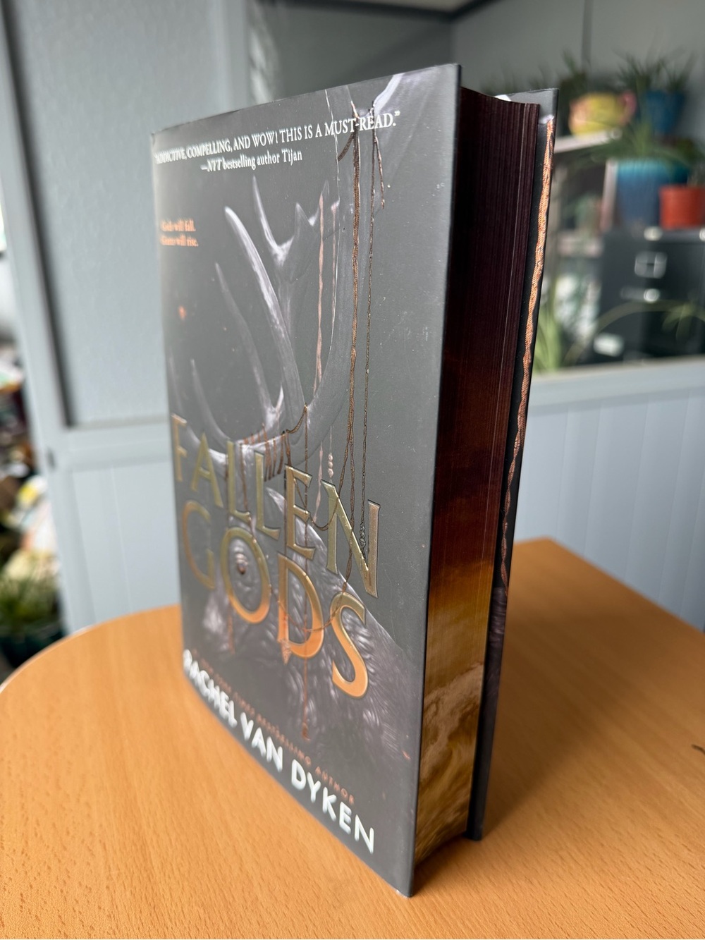 Fallen Gods Hardcover Book with Sprayed Edges